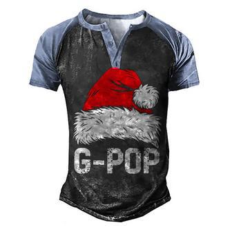 Gpop G Pop Santa Christmas Family Xmas Gifts Men's Henley Shirt Raglan Sleeve 3D Print T-shirt - Thegiftio UK