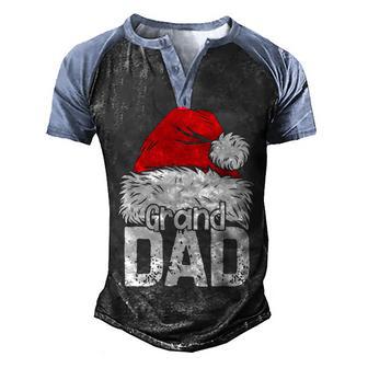Granddad Santa Christmas Family Xmas Gifts Men's Henley Shirt Raglan Sleeve 3D Print T-shirt - Thegiftio UK
