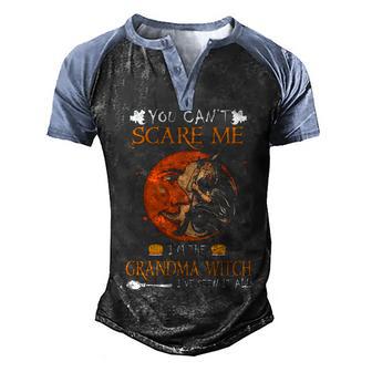 Grandma Witch Ive Seen It All Men's Henley Shirt Raglan Sleeve 3D Print T-shirt - Thegiftio UK