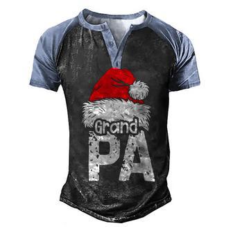 Grandpa Santa Christmas Family Xmas Gifts Graphic Design Printed Casual Daily Basic Men's Henley Shirt Raglan Sleeve 3D Print T-shirt - Thegiftio UK