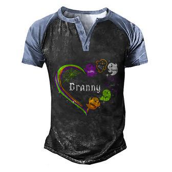 Granny Boo Crew Heart Halloween Costume Funny Granny Cute Gift Men's Henley Shirt Raglan Sleeve 3D Print T-shirt - Thegiftio UK