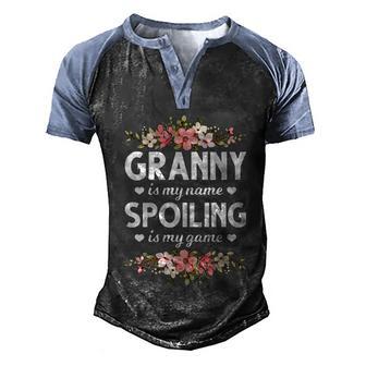 Granny Is My Name Granny Grannies Mothers Day Granny Gift Graphic Design Printed Casual Daily Basic Men's Henley Shirt Raglan Sleeve 3D Print T-shirt - Thegiftio UK