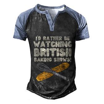 Great British Baking Shows Graphic Design Printed Casual Daily Basic Men's Henley Shirt Raglan Sleeve 3D Print T-shirt - Thegiftio UK