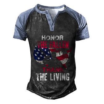 Great Gift Honor The Fallen Veteran Themed Military Support Gift Graphic Design Printed Casual Daily Basic Men's Henley Shirt Raglan Sleeve 3D Print T-shirt - Thegiftio UK