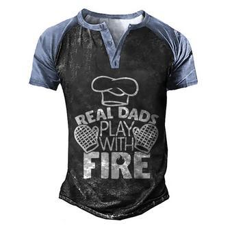 Grilling Bbq Fathers Day Gift Barbecue Grill Dad Barbecuing Gift Graphic Design Printed Casual Daily Basic Men's Henley Shirt Raglan Sleeve 3D Print T-shirt - Thegiftio UK