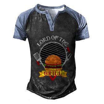 Grilling Dad Bbq Lord Of The Grill Fathers Day Cute Gift Graphic Design Printed Casual Daily Basic Men's Henley Shirt Raglan Sleeve 3D Print T-shirt - Thegiftio UK