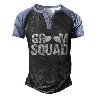Groom Squad Funny Wedding Party Groom Team Wedding Party Graphic Design Printed Casual Daily Basic Men's Henley Shirt Raglan Sleeve 3D Print T-shirt - Thegiftio UK