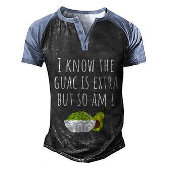 Guacamole Avocado Dip Funny Mexican Cinco De Mayo Graphic Design Printed Casual Daily Basic Men's Henley Shirt Raglan Sleeve 3D Print T-shirt - Thegiftio UK