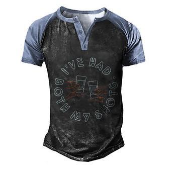 Had My 2 Shots Funny Covid Jokecasual Graphic Design Printed Casual Daily Basic Men's Henley Shirt Raglan Sleeve 3D Print T-shirt - Thegiftio UK