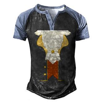 Halloween Aristocratic Rococo Jacket Costume Graphic Design Printed Casual Daily Basic Men's Henley Shirt Raglan Sleeve 3D Print T-shirt - Thegiftio UK
