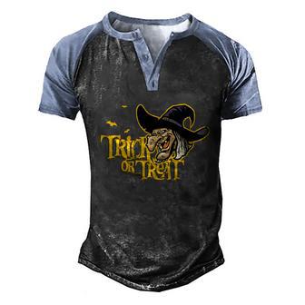 Halloween Card Graphic Design Printed Casual Daily Basic Men's Henley Shirt Raglan Sleeve 3D Print T-shirt - Thegiftio UK