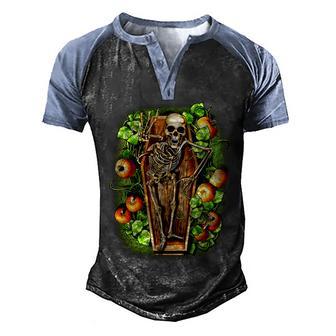 Halloween Casket Pumpkin Patch Graphic Design Printed Casual Daily Basic Men's Henley Shirt Raglan Sleeve 3D Print T-shirt - Thegiftio UK