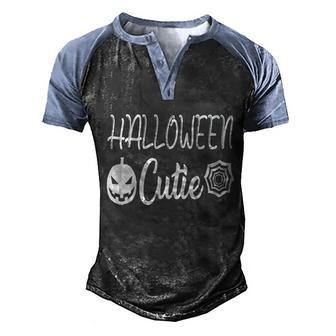 Halloween Cutie Hallween Quote Graphic Design Printed Casual Daily Basic Men's Henley Shirt Raglan Sleeve 3D Print T-shirt - Thegiftio UK