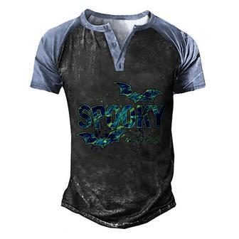 Halloween Day Spooky Viber Retro Halloween Graphic Design Printed Casual Daily Basic Men's Henley Shirt Raglan Sleeve 3D Print T-shirt - Thegiftio UK