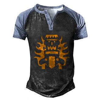 Halloween Graphic Design Printed Casual Daily Basic V8 Men's Henley Shirt Raglan Sleeve 3D Print T-shirt - Thegiftio UK