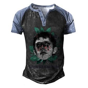 Halloween Horror Time Halloween Day Graphic Design Printed Casual Daily Basic Men's Henley Shirt Raglan Sleeve 3D Print T-shirt - Thegiftio UK