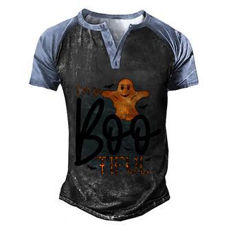 Halloween Im So Bootiful Bat Halloween Day Graphic Design Printed Casual Daily Basic Men's Henley Shirt Raglan Sleeve 3D Print T-shirt - Thegiftio UK