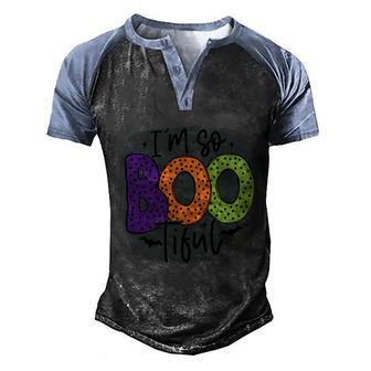 Halloween Im So Bootiful Halloween Day Graphic Design Printed Casual Daily Basic Men's Henley Shirt Raglan Sleeve 3D Print T-shirt - Thegiftio UK