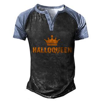 Halloween King Halloween Quote Graphic Design Printed Casual Daily Basic Men's Henley Shirt Raglan Sleeve 3D Print T-shirt - Thegiftio UK