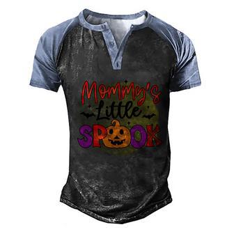 Halloween Mommys Little Spook Pumpkin Halloween Day Graphic Design Printed Casual Daily Basic Men's Henley Shirt Raglan Sleeve 3D Print T-shirt - Thegiftio UK