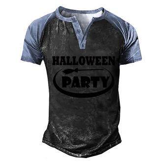 Halloween Party Halloween Quote Graphic Design Printed Casual Daily Basic V3 Men's Henley Shirt Raglan Sleeve 3D Print T-shirt - Thegiftio UK