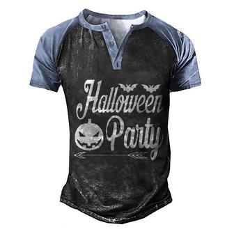 Halloween Party Pumpkin Funny Halloween Quote Graphic Design Printed Casual Daily Basic Men's Henley Shirt Raglan Sleeve 3D Print T-shirt - Thegiftio UK