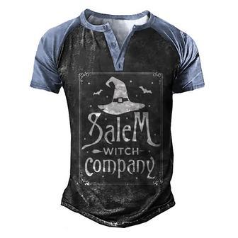 Halloween Salem Witch Company Halloween Day Graphic Design Printed Casual Daily Basic Men's Henley Shirt Raglan Sleeve 3D Print T-shirt - Thegiftio UK