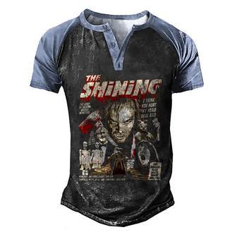 Halloween Scary Movie Horror Characters 2022 Gift Men's Henley Shirt Raglan Sleeve 3D Print T-shirt - Thegiftio UK