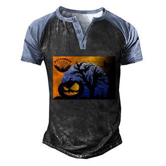 Halloween Witch Pumpkin Halloween Quote Graphic Design Printed Casual Daily Basic Men's Henley Shirt Raglan Sleeve 3D Print T-shirt - Thegiftio UK