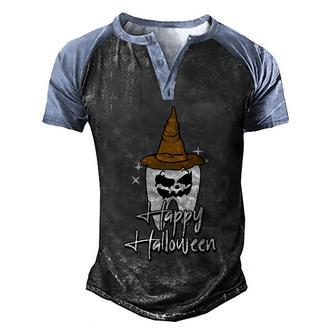 Happy Halloween Costume Dentist Dental Assistant Hygienist Gift Graphic Design Printed Casual Daily Basic Men's Henley Shirt Raglan Sleeve 3D Print T-shirt - Thegiftio UK