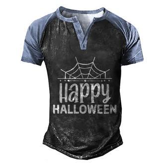 Happy Halloween Funny Halloween Quote Graphic Design Printed Casual Daily Basic V3 Men's Henley Shirt Raglan Sleeve 3D Print T-shirt - Thegiftio UK