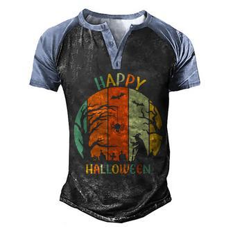 Happy Halloween Shirt Funny Halloween Costumer Gift Graphic Design Printed Casual Daily Basic Men's Henley Shirt Raglan Sleeve 3D Print T-shirt - Thegiftio UK