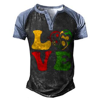 Happy Juneteenth Is My Independence Day Free Black Women V4 Men's Henley Shirt Raglan Sleeve 3D Print T-shirt - Thegiftio UK