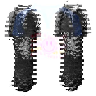 Have A Good Day Smile Face Funny Cute Men's Henley Shirt Raglan Sleeve 3D Print T-shirt - Thegiftio