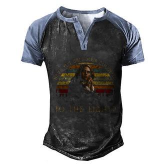 Have You Said Your Goodbyes To The Light Vintage Movie Graphic Design Printed Casual Daily Basic Men's Henley Shirt Raglan Sleeve 3D Print T-shirt - Thegiftio UK
