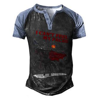 Headless Horseman I Cant Feel My Face Tshirt Graphic Design Printed Casual Daily Basic Men's Henley Shirt Raglan Sleeve 3D Print T-shirt - Thegiftio UK