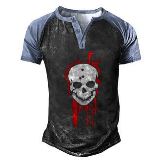 Headshot Retro Graphic Design Printed Casual Daily Basic Men's Henley Shirt Raglan Sleeve 3D Print T-shirt - Thegiftio UK