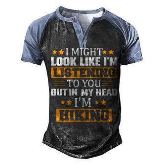 Hiking Head Adventures T Graphic Design Printed Casual Daily Basic Men's Henley Shirt Raglan Sleeve 3D Print T-shirt - Thegiftio UK