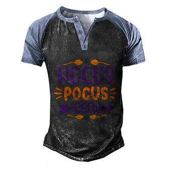 Hocus Pocus Crew Halloween Quote Graphic Design Printed Casual Daily Basic V2 Men's Henley Shirt Raglan Sleeve 3D Print T-shirt - Thegiftio UK