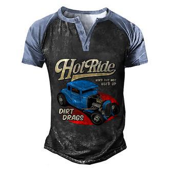 Hot Ride Graphic Design Printed Casual Daily Basic Men's Henley Shirt Raglan Sleeve 3D Print T-shirt - Thegiftio UK