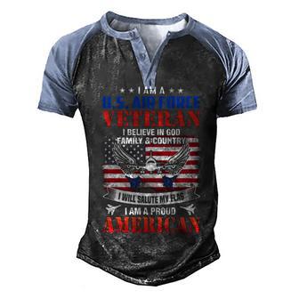 I Am A UPng Men's Henley Shirt Raglan Sleeve 3D Print T-shirt - Thegiftio UK