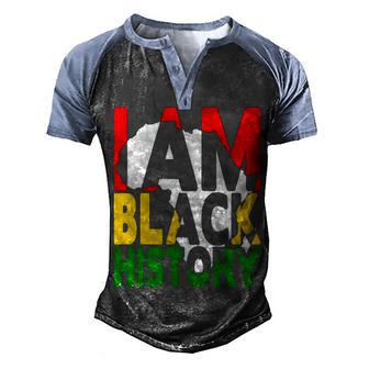 I Am Black History Month African American Pride Celebration Men's Henley Shirt Raglan Sleeve 3D Print T-shirt - Thegiftio UK