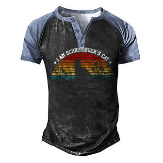 I Am Schrodinger Cat T Graphic Design Printed Casual Daily Basic Men's Henley Shirt Raglan Sleeve 3D Print T-shirt - Thegiftio UK