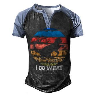 I Do What I Want Cat Graphic Design Printed Casual Daily Basic Men's Henley Shirt Raglan Sleeve 3D Print T-shirt - Thegiftio UK