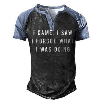 I Forgot What I Was Doing V2 Men's Henley Shirt Raglan Sleeve 3D Print T-shirt - Seseable