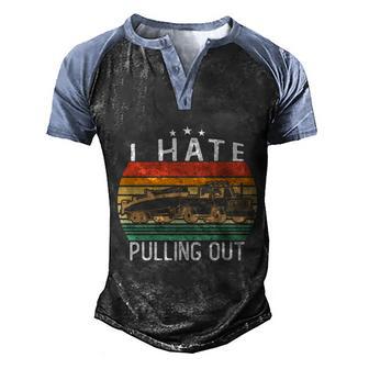 I Hate Pulling Out Retro Boating Boat Captain For Great Gift Graphic Design Printed Casual Daily Basic V2 Men's Henley Shirt Raglan Sleeve 3D Print T-shirt - Thegiftio UK