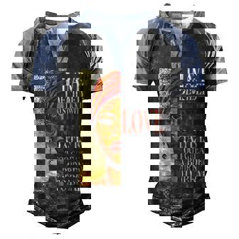 I Have Decided To Stick With Love Black History Month Men's Henley Shirt Raglan Sleeve 3D Print T-shirt - Thegiftio