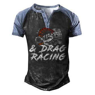 I Like & Drag Racing V2 Men's Henley Shirt Raglan Sleeve 3D Print T-shirt - Seseable