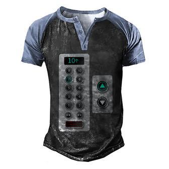 I Love Elevator Cute Elevator Buttons Mechanic Closure Graphic Design Printed Casual Daily Basic Men's Henley Shirt Raglan Sleeve 3D Print T-shirt - Thegiftio UK