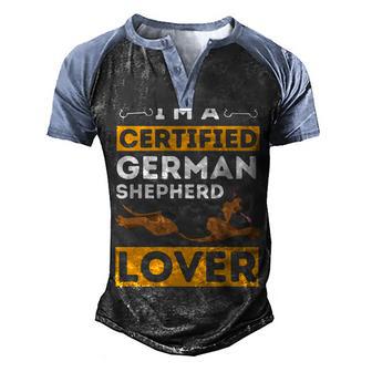 I M A Certified Lover German Shepherd Dift T Men's Henley Shirt Raglan Sleeve 3D Print T-shirt - Thegiftio UK